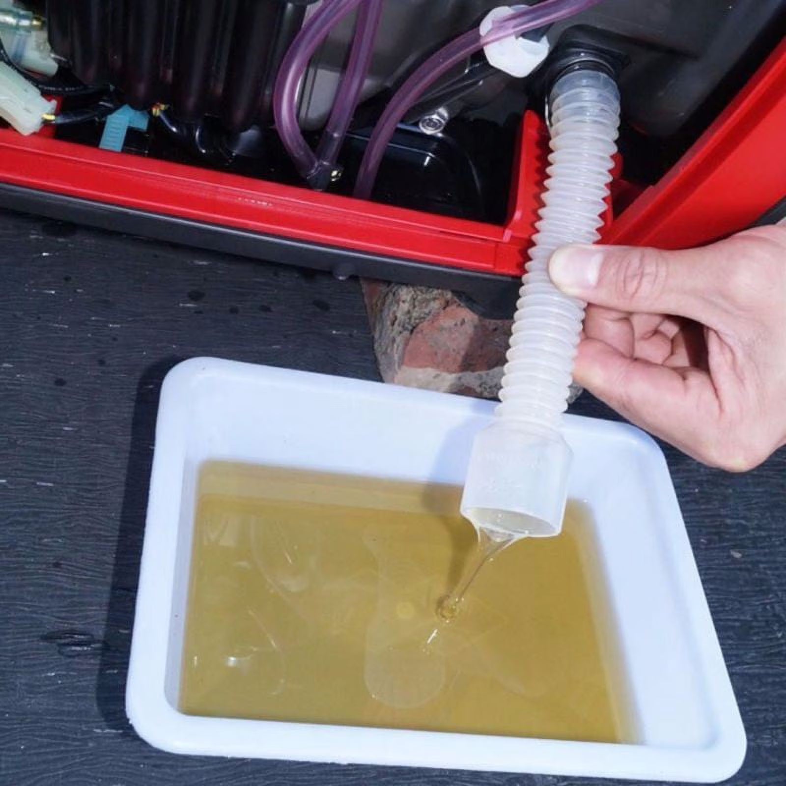 1Pc Motocycle Flexible Oil Change Funnel Gasoline Engine Oil Change Folding Hose for Honda Generator