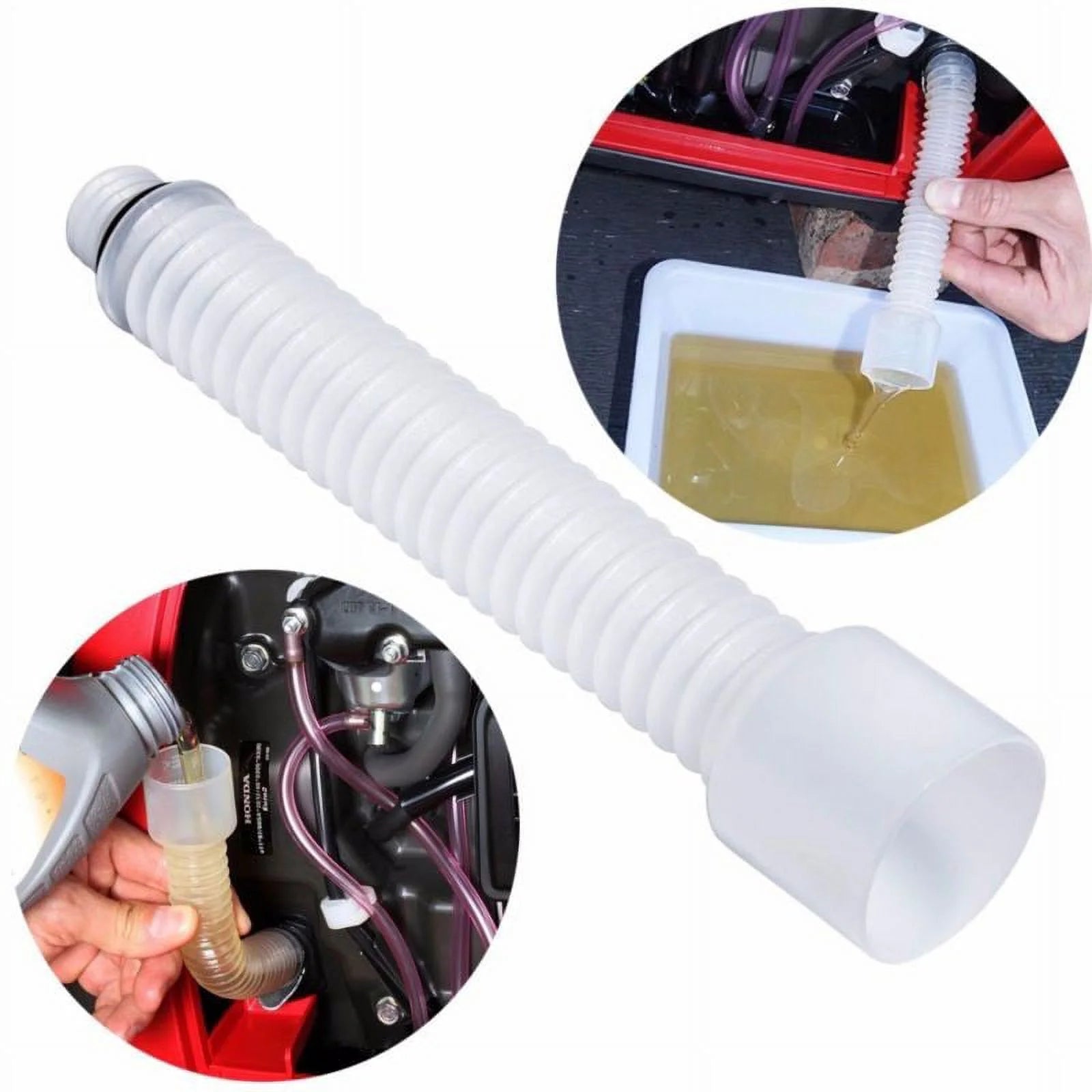 1Pc Motocycle Flexible Oil Change Funnel Gasoline Engine Oil Change Folding Hose for Honda Generator